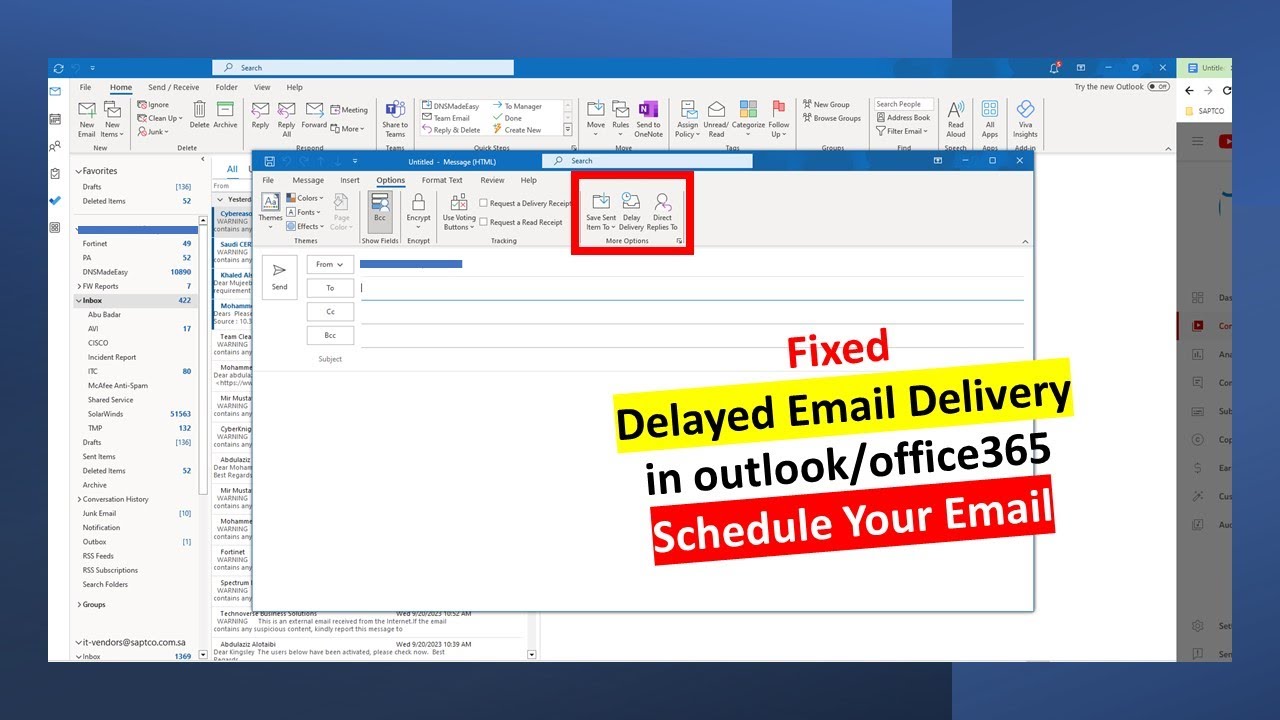 How To Cancel A Delayed Delivery Email In Outlook How to Schedule Emails with Delayed Delivery in Office 365/Outlook