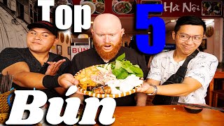 TOP 5 Bún Dishes of Vietnam