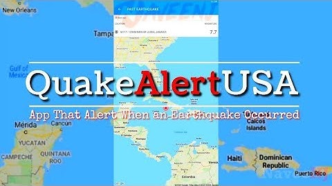 QuakeAlertUSA - App That Alert When an Earthquake Occurred