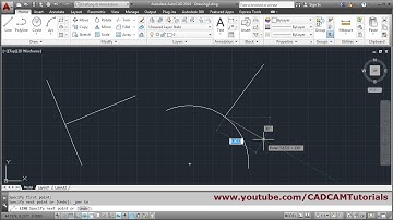 AutoCAD Draw Line Perpendicular to Another Line or Curve