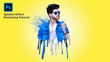 Splatter Effect | Dripping Effect | Photoshop Portrait Editing Tutorial