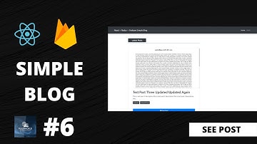 #6 Show Post | React + Redux Firebase Simple Blog | react js