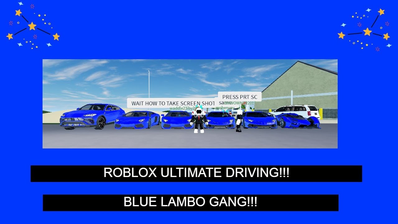 Roblox Ultimate Driving Blue Lambo Gang Youtube - roblox ultimate driving gang