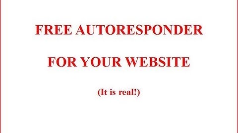 How to get a free autoresponder for your website