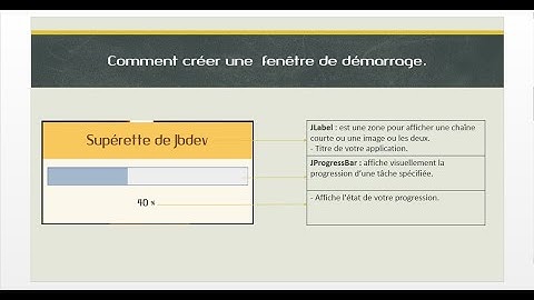 TUTO JAVA : gestion des Produits / Comment créer une fenêtre de démarrage. #1