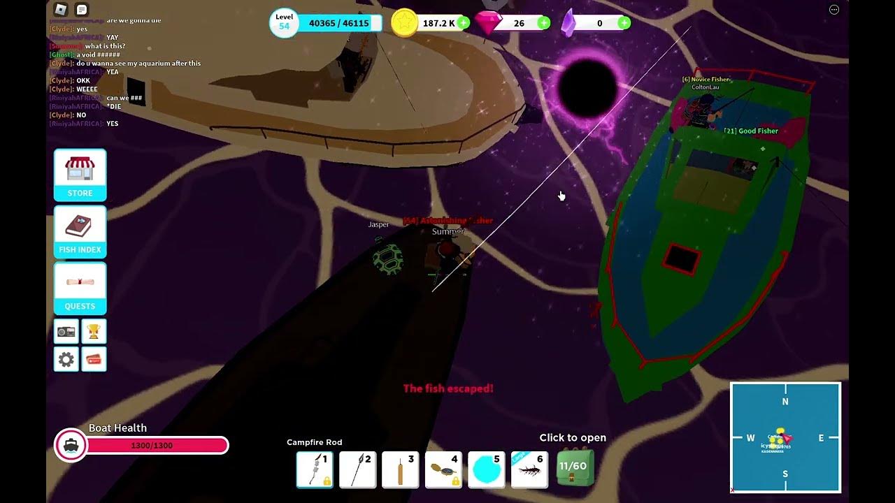 The Void Storm Fishing Simulator YouTube