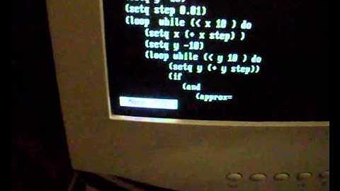 Using Lisp to solve simultaneous equations