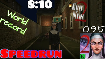 Evil nun 2 - V 0.9.5, World record (8:10), ghost mode speedrun, full gameplay