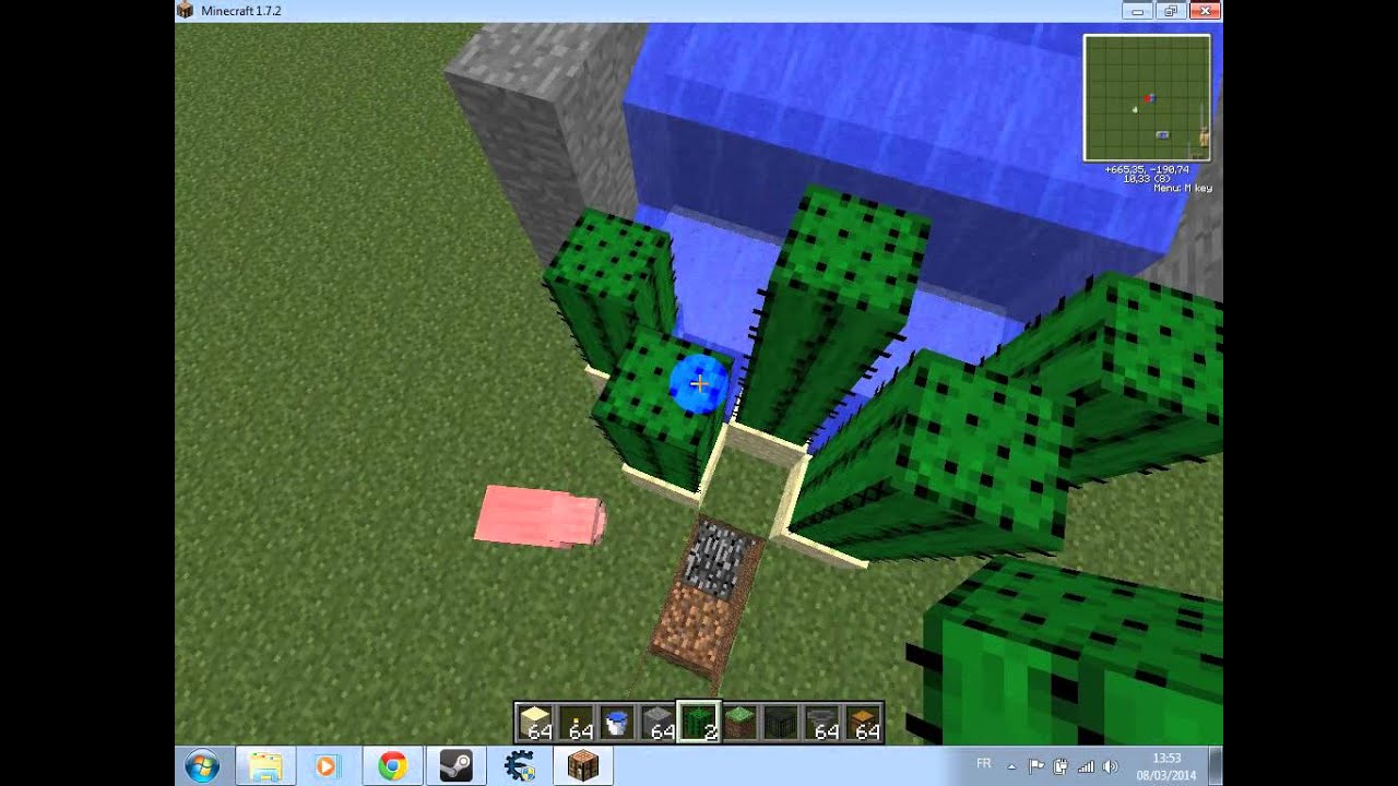 Minecraft faire un abatoire facilement - YouTube