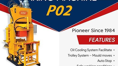 Interlocking Paver Block Machine Model P/02 - Himat Machine Tools