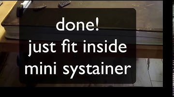 How to make a kaizen foam insert for a Festool Mini Systainer T-Loc [re-upload]