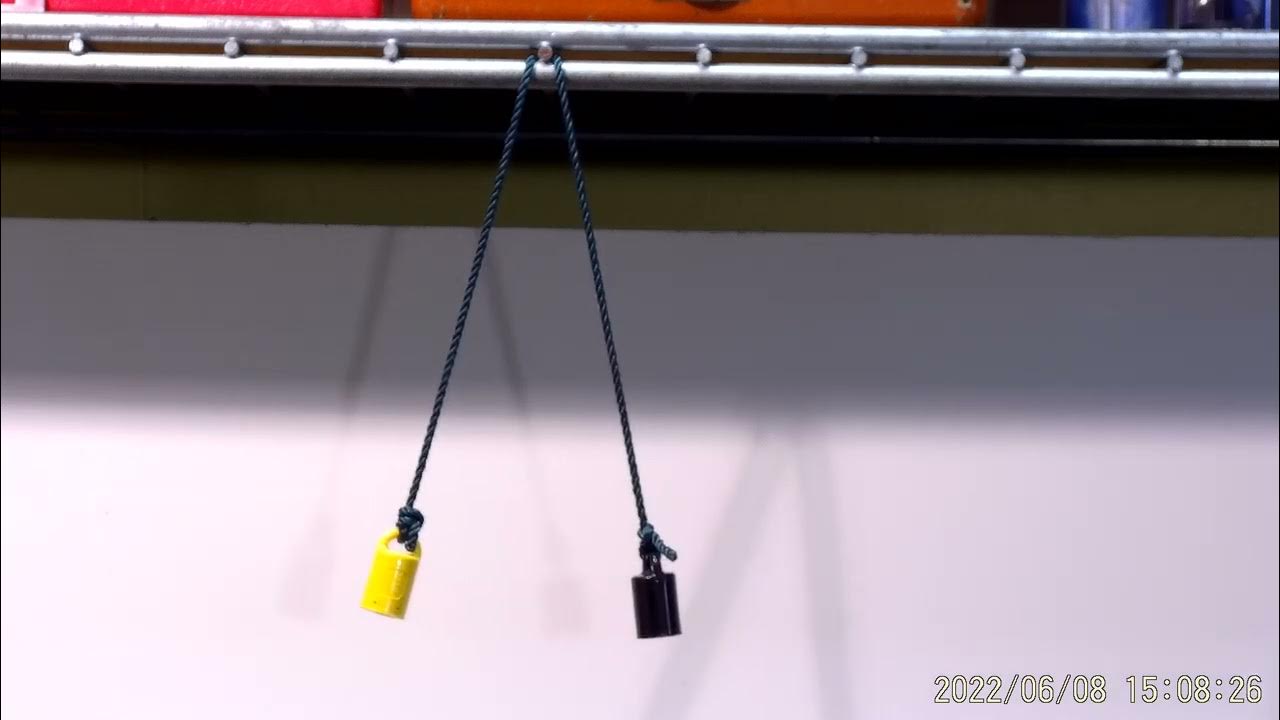 Inertial delay demonstration with repelling magnets paper doi 10 