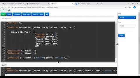 Demo: Program Synthesis using SMT solvers