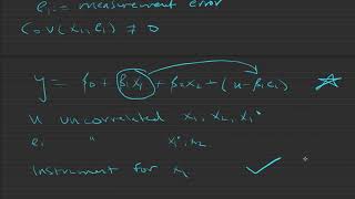 Linear Econometrics: IV as solution for measurement error Wealth