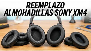 Cómo reemplazar las almohadillas de los audífonos Sony WH-1000XM4