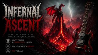 INFERNAL ASCENT 🔥 Dark Cinematic Metal Instrumental | Heavy Guitar &amp; Double Kick