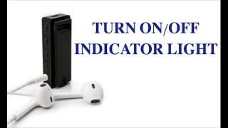 [Mini Recorder] How to Turn On/Off Indicator Light on U3 Voice Recorder - TC TEC