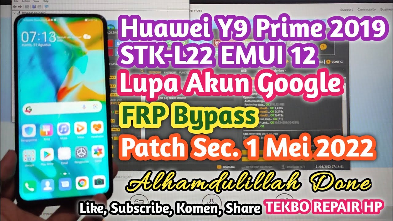 Huawei Y9 Prime 2019 Lupa Akun Google FRP Bypass STK L22 EMUI 12 huawei-y9-prime-2019-lupa-akun-google-frp-bypass-stk-l22-emui-12
