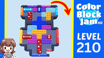 Color Block Jam Level 210 Solution Walkthrough