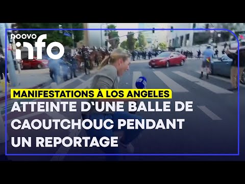 Manifestations à Los Angeles Une Journaliste Atteinte D Une Balle De Caoutchouc Lors D Un Reportage 