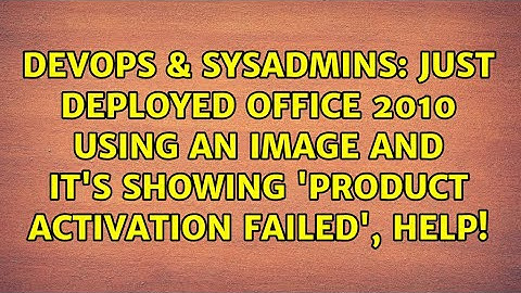 Just deployed Office 2010 using an image and it