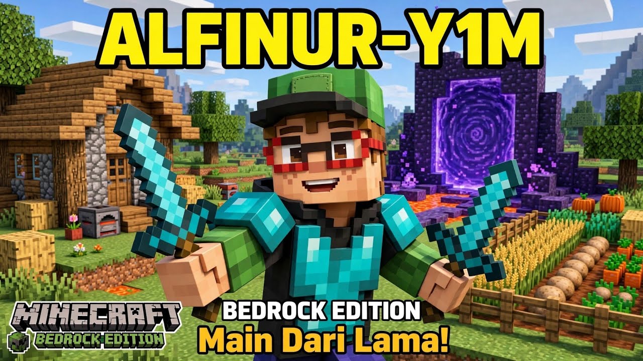 sekarang aku live minecraft bedrock part 13 - YouTube