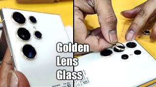 Samsung S23 Ultra | Golden Camera Lens Glass | Camera Protector