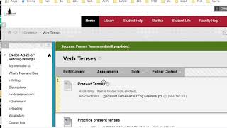 Organizing material in your Blackboard course.