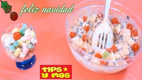 ENSALADA NAVIDEÑA FÁCIL Y MUY DELICIOSA
