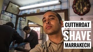 Cut Throat Wet Shave in Marrakech Morocco - Backstreet Barber Berber