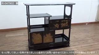 輪島塗名工「井波唯志」海華文 花器 蒔絵 沈金 黒塗 木製漆塗 花入 M971 輪島塗名工「井波唯志」海華文 花器 蒔絵 沈金 黒塗 木製漆塗 花入