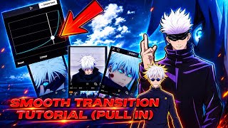 Smooth transition tutorial capcut (pull in) 💔