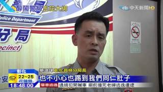 20151028中天新聞　醉漢失控暴走　警膠帶捆成「木乃伊」