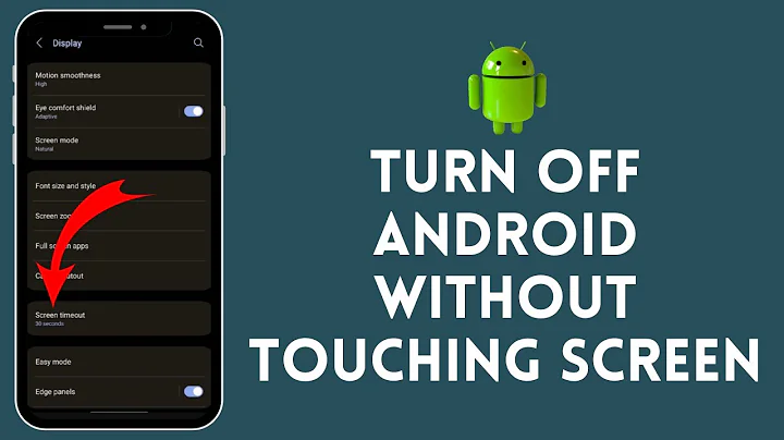 How To Turn Off Android Without Touching The Screen (2024) | Android Tutorial