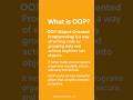OOP Basics in One Minute | Simple & Clear Explanation #codingshorts #coding #codingblog