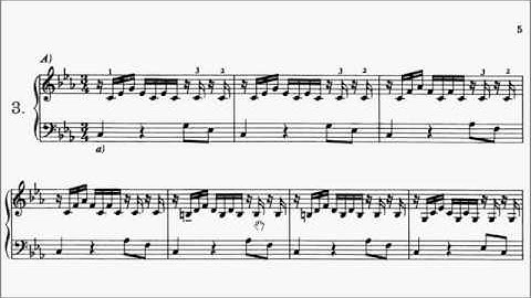 Con Brio Exam (CBE) Grade 4 Bach 12 Little Preludes No.3 BWV 999 Sheet Music