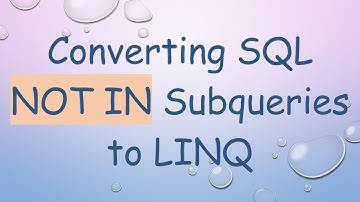 Converting SQL NOT IN Subqueries to LINQ