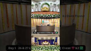 26 & 27 Corporate & Reception ❤️ K2 Event Planner ✅️  Call : 7358605836