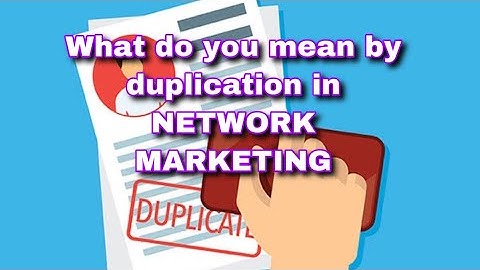 POWER OF DUPLICATION IN NETWORK MARKETING//📖for books📖9740483961