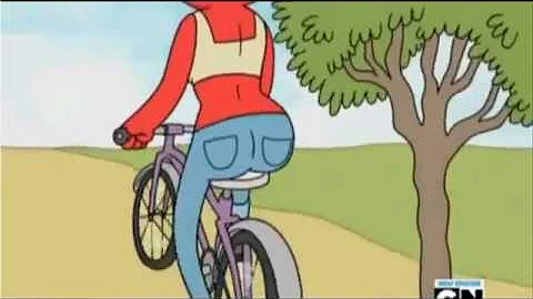 Regular Show Mordecai Stares at Margaret's Butt(Re...