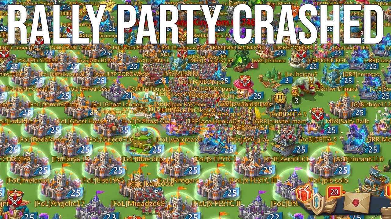 Lords Mobile - Epic Rally Party Crashed ! - YouTube
