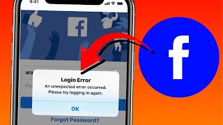 Login Error An Unexpected Error Occurred. Please Try Logging in Again iPhone | Facebook Error | 2022