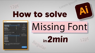 Missing Font Recover in Adobe Illustrator