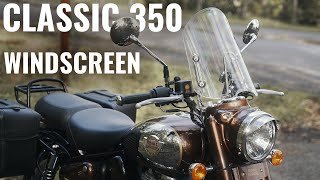 Windscreen Installation and Test | Royal Enfield Classic 350