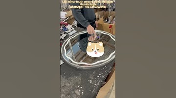 how to make mirror light with touch switch. #manufacturer #mirror #powersource #mirrorwork #diy #led