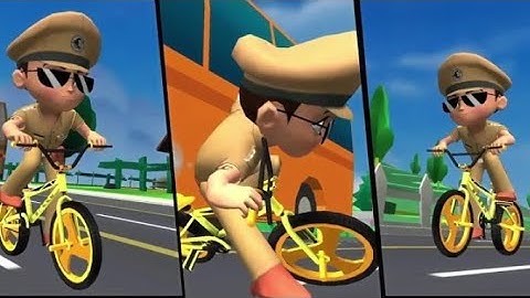 little singham cycle race full screen game#gameplay