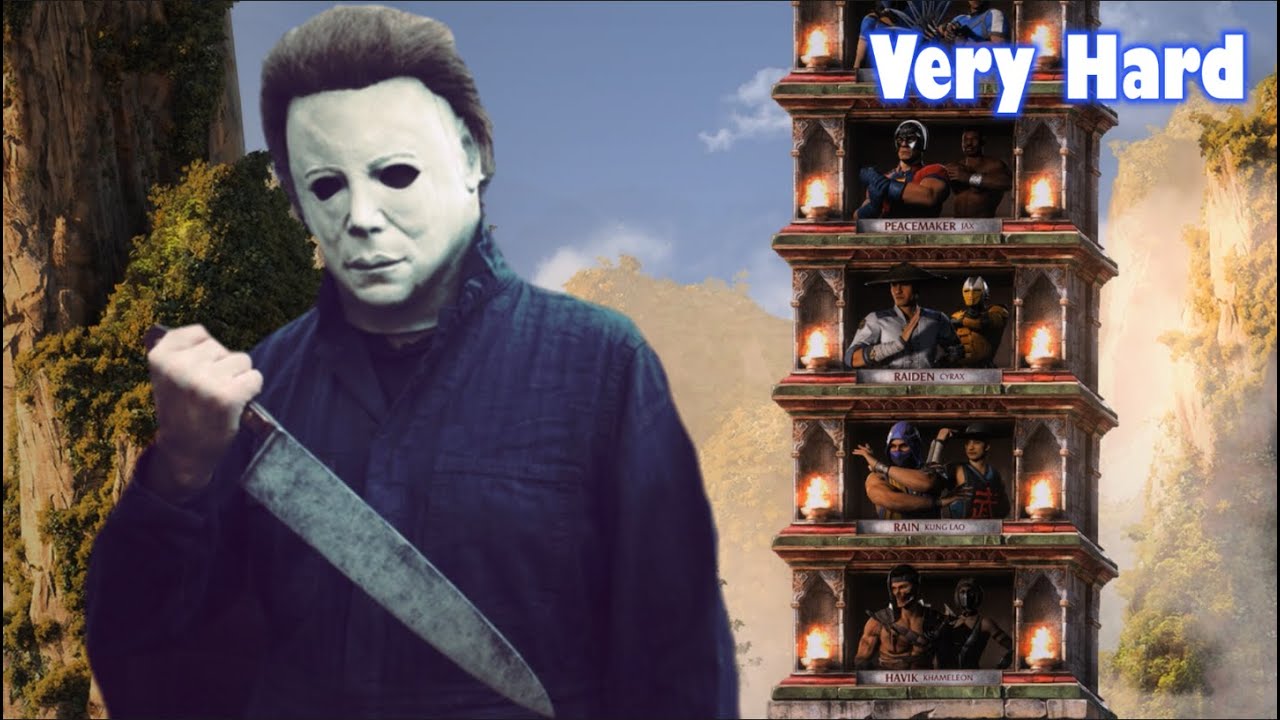 Playing Michael Myers in MK1 Classic Towers Very Hard - YouTube