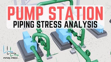 Pump Station Piping Design and Stress Analysis #pipingstress #pipingdesign #centrifugalpumps