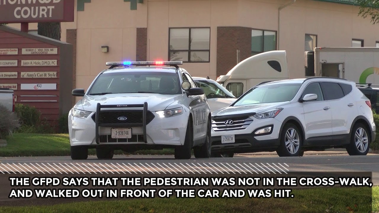 Pedestrian hit by car in Great Falls. YouTube