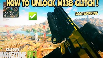HOW TO UNLOCK M13B EASY glitch DMZ and WARZONE 2! (GET M13)